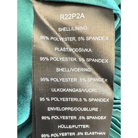 NWT Andrea Iyamah Linea Womens‎ Pleated Wide Leg Peplum Dressy Pants Teal M - Picture 5 of 11